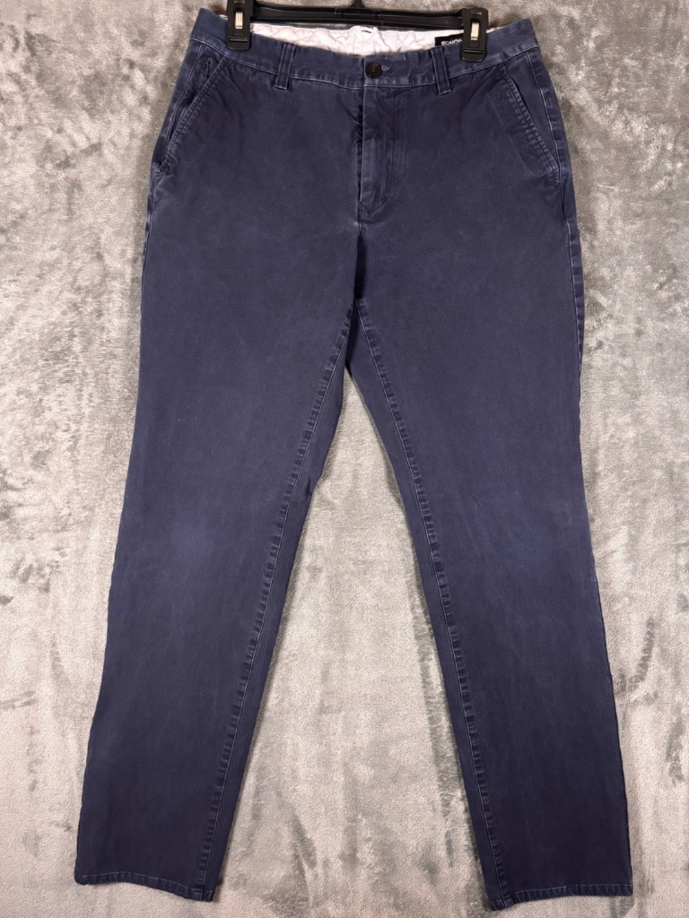 Bonobos Mens Khaki Chino Dress Pants 32x34 Navy‎ Blue Athletic Fit Slacks Preppy